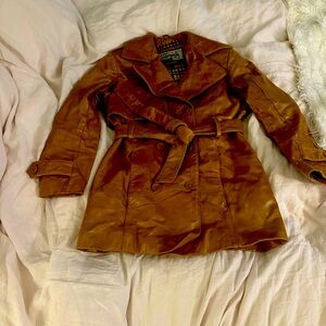 Vintage Wilson leather trench